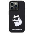 Karl Lagerfeld Rubber Choupette 3D iPhone 14 Pro 6,1" KLHCP14L3DRKHNK, hátlap, tok, fekete