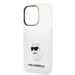 Karl Lagerfeld Ikonik Choupette iPhone 14 Pro 6,1" KLHCP14LHNCHTCT hátlap, tok, átlátszó
