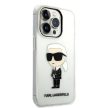 Karl Lagerfeld Ikonik Karl Lagerfeld iPhone 14 Pro 6.1" KLHCP14LHNIKTCT hátlap, tok, átlátszó