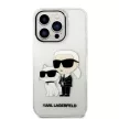 Karl Lagerfeld IML GLIT NFT Karl&Choupette iPhone 14 Pro 6.1" KLHCP14LHNKCTGT hátlap, tok, átlátszó