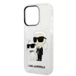Karl Lagerfeld IML GLIT NFT Karl&Choupette iPhone 14 Pro 6.1" KLHCP14LHNKCTGT hátlap, tok, átlátszó