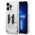 Karl Lagerfeld KLHCP14LLBKLCS Liguid Glitter Big KL Logo iPhone 14 Pro tok, ezüst