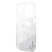 Karl Lagerfeld Liquid Glitter Karl Head iPhone 14 Pro 6,1" KLHCP14LLNKHCH tok, ezüst