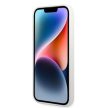 Karl Lagerfeld KLHCP14LSNIKBCH Ikonik Silicone iPhone 14 Pro 6,1" hátlap, tok, fehér