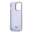 Karl Lagerfeld iPhone 14 Pro Silicone Iconic (KLHCP14LSNIKBCU) hátlap, tok, lila