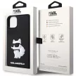 Karl Lagerfeld KLHCP14M3DRKHNK Rubber Choupette 3D iPhone 14 Plus/15 Plus 6.7", hátlap, tok, fekete