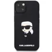 Karl Lagerfeld Saffiano Mono Patch Ikonik NFT iPhone 14 Plus 6,7" KLHCP14M3DRKINK tok, fekete