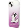 Karl Lagerfeld KLHCP14MCFNRCPI Choupette Fun iPhone 14 Plus/15 Plus 6,7" tok, rózsaszín