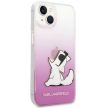 Karl Lagerfeld KLHCP14MCFNRCPI Choupette Fun iPhone 14 Plus/15 Plus 6,7" tok, rózsaszín