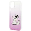Karl Lagerfeld KLHCP14MCFNRCPI Choupette Fun iPhone 14 Plus/15 Plus 6,7" tok, rózsaszín