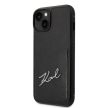 Karl Lagerfeld KLHCP14MCSSK Signature Logo Cardslot iPhone 14 Plus/15 Plus 6,7" hátlap, tok, fekete