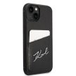 Karl Lagerfeld KLHCP14MCSSK Signature Logo Cardslot iPhone 14 Plus/15 Plus 6,7" hátlap, tok, fekete