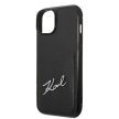 Karl Lagerfeld KLHCP14MCSSK Signature Logo Cardslot iPhone 14 Plus/15 Plus 6,7" hátlap, tok, fekete