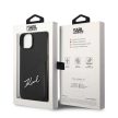 Karl Lagerfeld KLHCP14MCSSK Signature Logo Cardslot iPhone 14 Plus/15 Plus 6,7" hátlap, tok, fekete