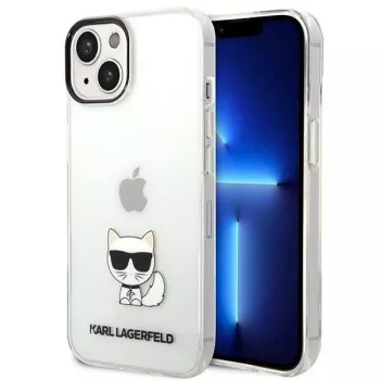   Karl Lagerfeld KLHCP14MCTTR Choupette Body iPhone 14 Plus/15 Plus 6,7" hátlap, tok, átlátszó