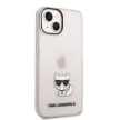 Karl Lagerfeld iPhone 14 Plus Transparent Choupette Body (KLHCP14MCTTRI) hátlap, tok, rózsaszín