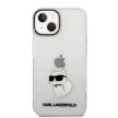 Karl Lagerfeld KLHCP14MHNCHTCT Ikonik Choupette iPhone 14 Plus/15 Plus 6,7" hátlap, tok, átlátszó