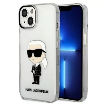   Karl Lagerfeld KLHCP14MHNIKTCT Ikonik iPhone 14 Plus/15 Plus 6,7" hátlap, tok, átlátszó