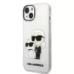 Karl Lagerfeld KLHCP14MHNKCTGT Glitter Karl&Choupette iPhone 14 Plus/15 Plus 6,7" hátlap, tok, átlátszó