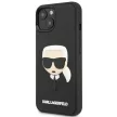 Karl Lagerfeld KLHCP14MKH3DBK Karl's Head 3D iPhone 14 Plus/15 Plus 6,7", hátlap, tok, fekete