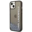 Karl Lagerfeld KLHCP14MLCKVK iPhone 14 Plus/15 Plus 6,7", hátlap, tok, fekete Liquid Glitter Elong