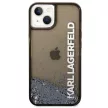 Karl Lagerfeld KLHCP14MLCKVK iPhone 14 Plus/15 Plus 6,7", hátlap, tok, fekete Liquid Glitter Elong