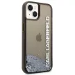 Karl Lagerfeld KLHCP14MLCKVK iPhone 14 Plus/15 Plus 6,7", hátlap, tok, fekete Liquid Glitter Elong
