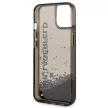 Karl Lagerfeld KLHCP14MLCKVK iPhone 14 Plus/15 Plus 6,7", hátlap, tok, fekete Liquid Glitter Elong