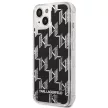 Karl Lagerfeld KLHCP14MLMNMK Liquid Glitter Monogram iPhone 14 Plus/15 Plus 6,7" tok, fekete