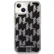 Karl Lagerfeld KLHCP14MLMNMK Liquid Glitter Monogram iPhone 14 Plus/15 Plus 6,7" tok, fekete