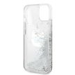 Karl Lagerfeld KLHCP14MLNCHCS Glitter Choupette Head iPhone 14 Plus/15 Plus 6,7", hátlap, tok, ezüst