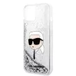 Karl Lagerfeld Glitter Karl Head iPhone 14 Plus 6,7" KLHCP14MLNKHCH tok, ezüst