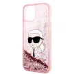 Karl Lagerfeld KLHCP14MLNKHCP Glitter Karl's Head iPhone 14 Plus/15 Plus 6,7" hátlap, tok, rózsaszín