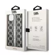 Karl Lagerfeld KLHCP14MPGKLSKG Monogram Stripe iPhone 14 Plus/15 Plus 6,7" hátlap, tok, szürke