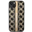 Karl Lagerfeld KLHCP14MPGKLSKW Monogram Stripe iPhone 14 Plus/15 Plus 6,7" hátlap, tok, barna