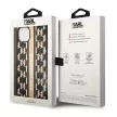 Karl Lagerfeld KLHCP14MPGKLSKW Monogram Stripe iPhone 14 Plus/15 Plus 6,7" hátlap, tok, barna