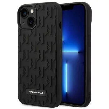   Karl Lagerfeld KLHCP14MRUPKLPK 3D Monogram iPhone 14 PLUS tok, fekete