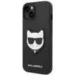 Karl Lagerfeld KLHCP14MSAPCHK Saffiano Choupette Head Patch iPhone 14 Plus/15 Plus 6,7" tok, fekete