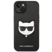 Karl Lagerfeld KLHCP14MSAPCHK Saffiano Choupette Head Patch iPhone 14 Plus/15 Plus 6,7" tok, fekete