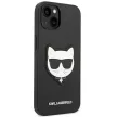 Karl Lagerfeld KLHCP14MSAPCHK Saffiano Choupette Head Patch iPhone 14 Plus/15 Plus 6,7" tok, fekete