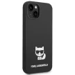 Karl Lagerfeld KLHCP14MSLCTBK iPhone 14 Plus/15 Plus 6,7" hátlap, tok, táska, fekete szilikon Choupette Body
