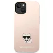 Karl Lagerfeld KLHCP14MSLCTPI Silicone Choupette Body iPhone 14 Plus/15 Plus 6,7" hátlap, tok, rózsaszín