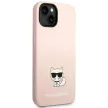 Karl Lagerfeld KLHCP14MSLCTPI Silicone Choupette Body iPhone 14 Plus/15 Plus 6,7" hátlap, tok, rózsaszín