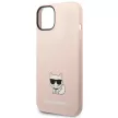 Karl Lagerfeld KLHCP14MSLCTPI Silicone Choupette Body iPhone 14 Plus/15 Plus 6,7" hátlap, tok, rózsaszín