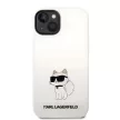 Karl Lagerfeld KLHCP14MSNCHBCH Silicone Choupette iPhone 14 Plus/15 Plus 6,7" tok, fehér