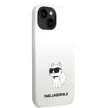Karl Lagerfeld KLHCP14MSNCHBCH Silicone Choupette iPhone 14 Plus/15 Plus 6,7" tok, fehér