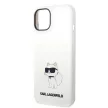 Karl Lagerfeld KLHCP14MSNCHBCH Silicone Choupette iPhone 14 Plus/15 Plus 6,7" tok, fehér