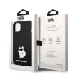 Karl Lagerfeld KLHCP14MSNCHBCK Silicone Choupette iPhone 14 Plus/15 Plus 6,7" tok, fekete