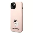 Karl Lagerfeld KLHCP14MSNCHBCP Silicone Choupette iPhone 14 Plus/15 Plus 6,7" tok, rózsaszín
