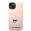 Karl Lagerfeld KLHCP14MSNCHBCP Silicone Choupette iPhone 14 Plus/15 Plus 6,7" tok, rózsaszín